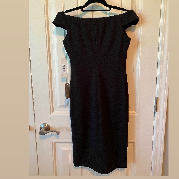 Eliza J Off the Should Black Dress - Picture 3 of 6